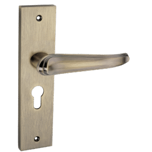 Harrison Coco Plate CY Entrance Handle (Matt Antique)_56546