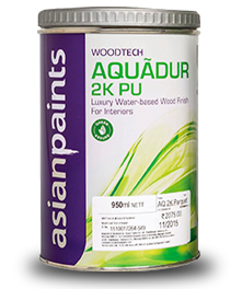 Asian Paints Woodtech Aquadur 2K PU – Water-Based Interior Finish